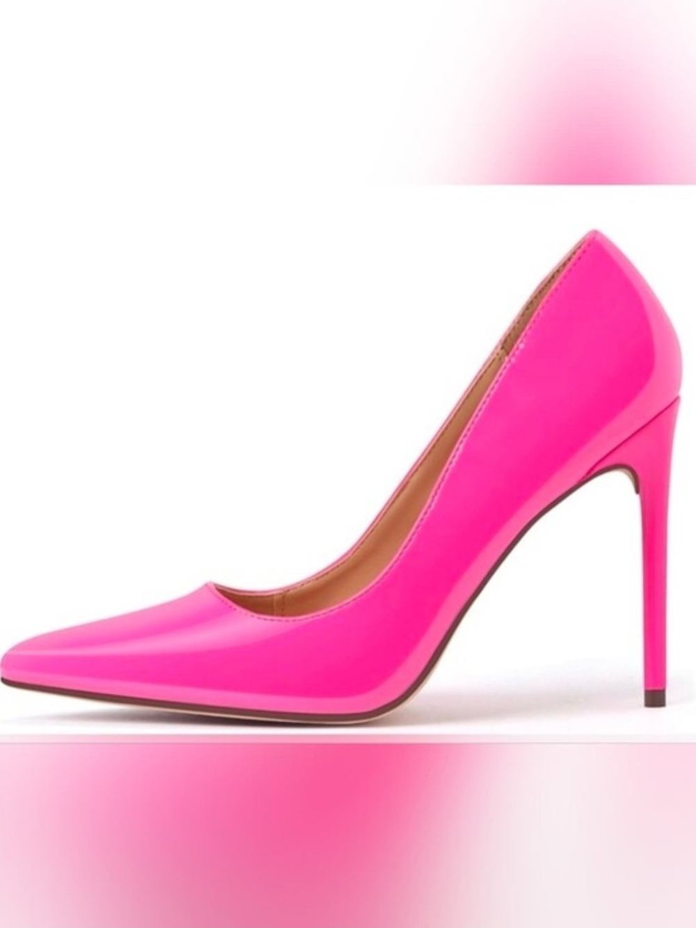 NIB-Carcuume Women's Pumps Slip On High Heels with Pointed Toe 4.1 In Stiletto